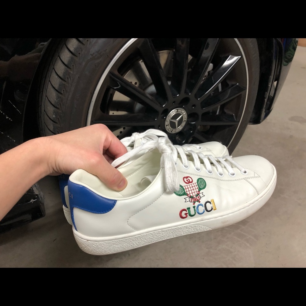 Gucci white Sneakers Size 8.5